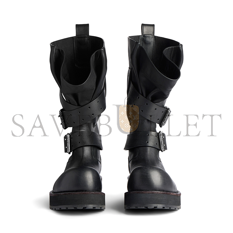 BALENCIAGA WOMEN'S VENOM HIGH BOOT IN BLACK 833594WBEQ11000